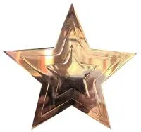 Звезда на памятник ø 150 (518234) монтаж обелиск - стела мм. пустотелая  в Братске