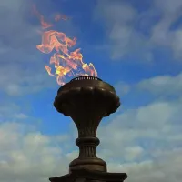Газовая горелка апс (газ-контроль) (1629) сертификат - автомат вечный огонь ø 154 мм. ветроустойчивая  в Братске