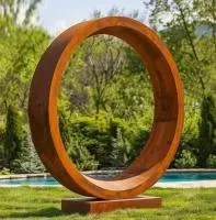 Кортеновская сталь скульптура кольцо (518267) монтаж арт-объект в Братске