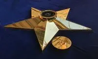 Звезда латунь ø 1100 мм. (514225) монтаж комплект горелка ГВД 379 10 89 00 ПС вечный огонь пустотелая  в Братске