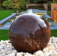 Сфера КОРТЕН - ШАР ФОНТАН 3D (518902) ∅ 850 мм. Братск